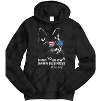 Walz Mind Your Own Damn Business Harris Waltz Cat Lady Tie Dye Hoodie