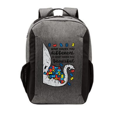 What Makes You Different Beautiful Elephant Autism Awareness Vector Backpack