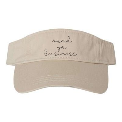 Womens Mind Ya Business Millennial Girl Boy Teenager T Visor