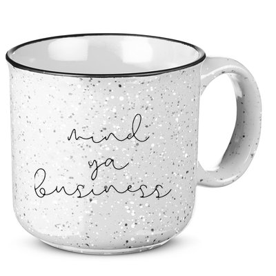 Womens Mind Ya Business Millennial Girl Boy Teenager T 15oz Campfire Ceramic Mug