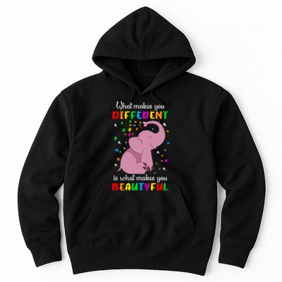 What Makes You Different Elephant Autism Awareness Day Hoodie