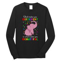 What Makes You Different Elephant Autism Awareness Day Long Sleeve Shirt