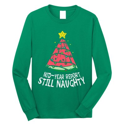 Watermelon Mid Year Report Still Naughty Christmas In July Long Sleeve Shirt