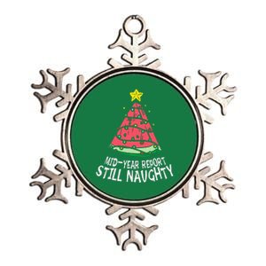 Watermelon Mid Year Report Still Naughty Christmas In July Metallic Star Ornament