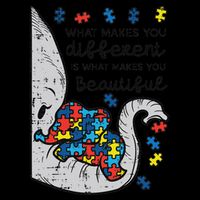 What Makes You Different Beautiful Elephant Autism Awareness Wool Snapback Cap