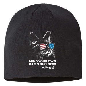 Walz Mind Your Own Damn Business Harris Waltz Cat Lady Sustainable Beanie