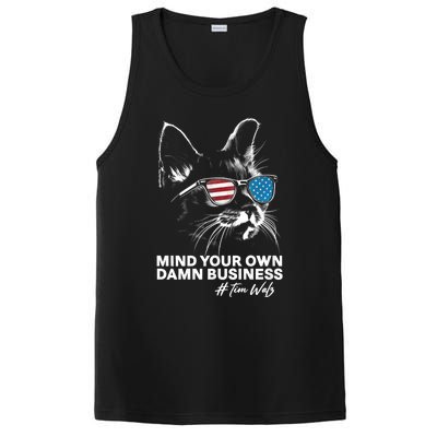 Walz Mind Your Own Damn Business Harris Waltz Cat Lady PosiCharge Competitor Tank