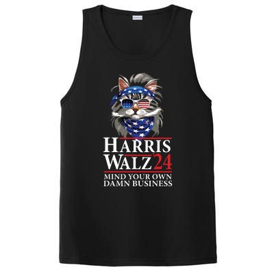 Walz Mind Your Own Damn Business Harris Waltz Cat Lady PosiCharge Competitor Tank