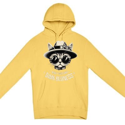 Walz Mind Your Own Damn Business Harris Waltz Cat Lady Premium Pullover Hoodie