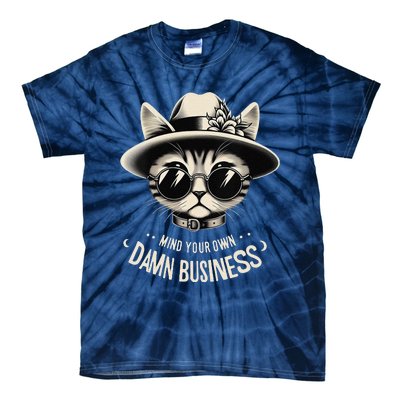 Walz Mind Your Own Damn Business Harris Waltz Cat Lady Tie-Dye T-Shirt