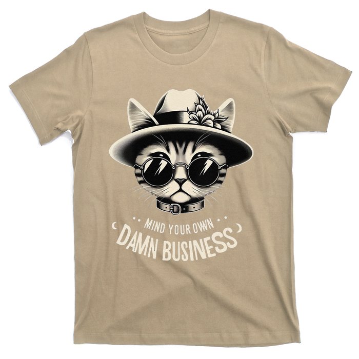 Walz Mind Your Own Damn Business Harris Waltz Cat Lady T-Shirt