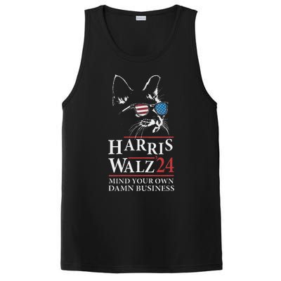 Walz Mind Your Own Damn Business Harris Waltz Cat Lady PosiCharge Competitor Tank