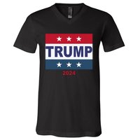 Trump 45 47 Support 2024 Election Day Your Vote Matters  V-Neck T-Shirt