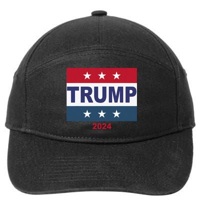 Trump 45 47 Support 2024 Election Day Your Vote Matters  7-Panel Snapback Hat