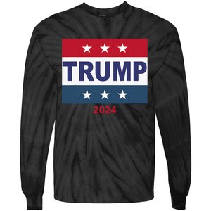 Trump 45 47 Support 2024 Election Day Your Vote Matters  Tie-Dye Long Sleeve Shirt