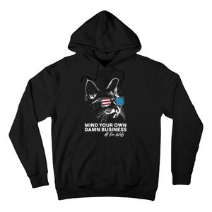 Walz Mind Your Own Damn Business Harris Waltz Cat Lady Hoodie