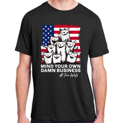 Walz Mind Your Own Damn Business Harris Waltz Cat Lady Adult ChromaSoft Performance T-Shirt