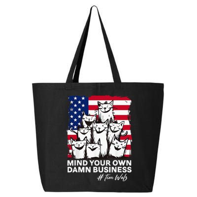 Walz Mind Your Own Damn Business Harris Waltz Cat Lady 25L Jumbo Tote