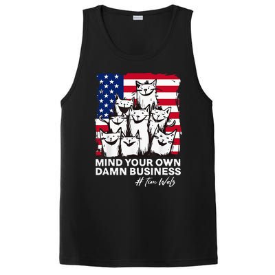 Walz Mind Your Own Damn Business Harris Waltz Cat Lady PosiCharge Competitor Tank