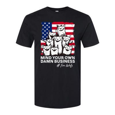 Walz Mind Your Own Damn Business Harris Waltz Cat Lady Softstyle CVC T-Shirt