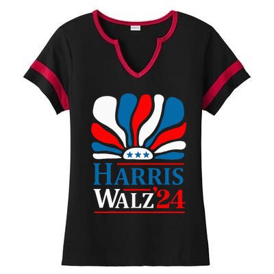 Walz Mind Your Own Damn Business Harris Waltz Cat Lady Ladies Halftime Notch Neck Tee