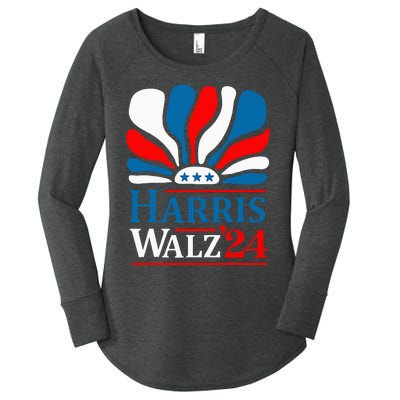 Walz Mind Your Own Damn Business Harris Waltz Cat Lady Women's Perfect Tri Tunic Long Sleeve Shirt