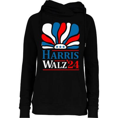 Walz Mind Your Own Damn Business Harris Waltz Cat Lady Womens Funnel Neck Pullover Hood