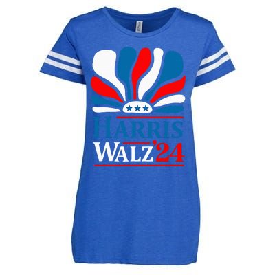 Walz Mind Your Own Damn Business Harris Waltz Cat Lady Enza Ladies Jersey Football T-Shirt