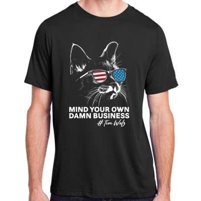 Walz Mind Your Own Damn Business Harris Waltz Cat Lady Adult ChromaSoft Performance T-Shirt