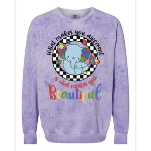 What Makes You Different Is What Makes You Beautiful Colorblast Crewneck Sweatshirt