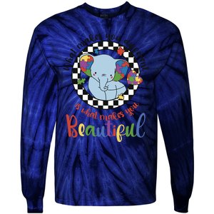 What Makes You Different Is What Makes You Beautiful Tie-Dye Long Sleeve Shirt