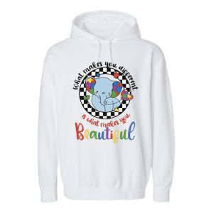 What Makes You Different Is What Makes You Beautiful Garment-Dyed Fleece Hoodie