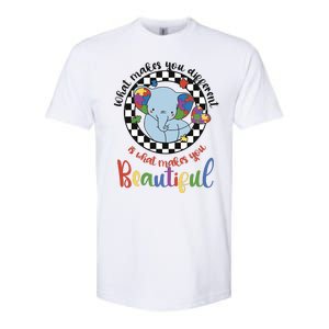 What Makes You Different Is What Makes You Beautiful Softstyle CVC T-Shirt