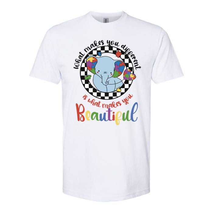 What Makes You Different Is What Makes You Beautiful Softstyle CVC T-Shirt