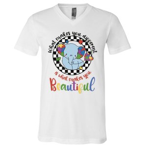 What Makes You Different Is What Makes You Beautiful V-Neck T-Shirt