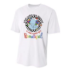 What Makes You Different Is What Makes You Beautiful Youth Performance Sprint T-Shirt