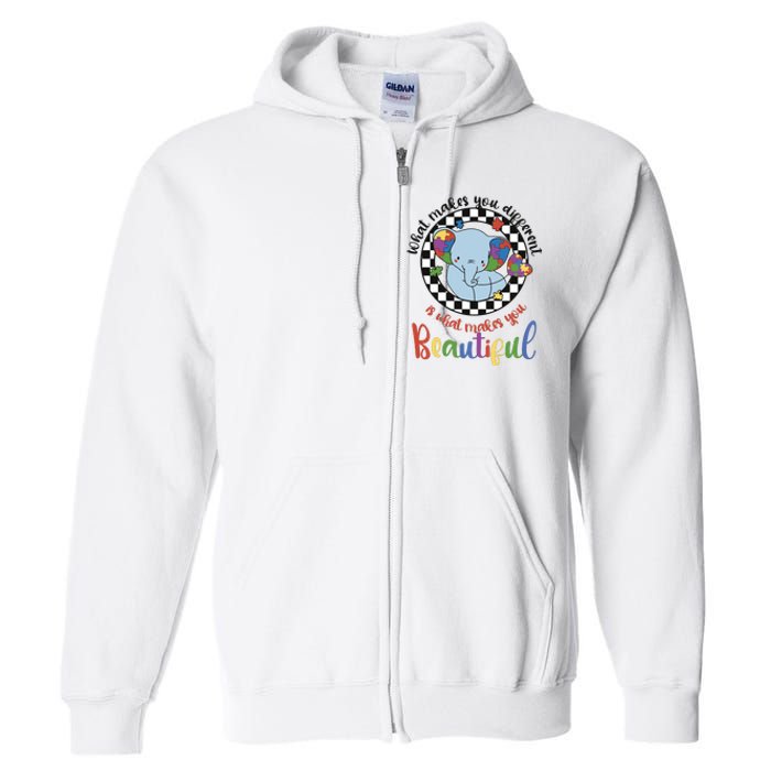 What Makes You Different Is What Makes You Beautiful Full Zip Hoodie