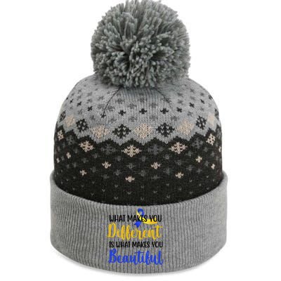 What Makes You Different Is What Makes You Beautiful Down Syndrome The Baniff Cuffed Pom Beanie