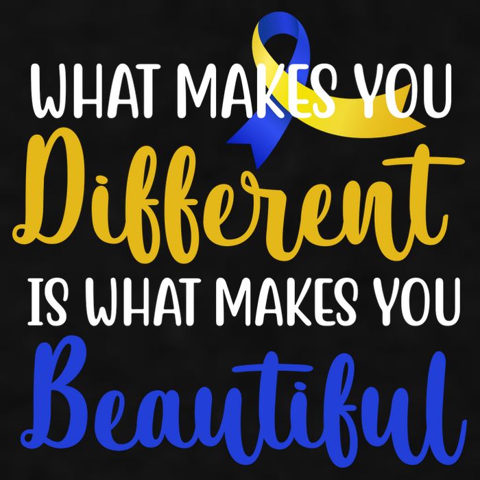 What Makes You Different Is What Makes You Beautiful Down Syndrome Ladies PosiCharge Tri-Blend Wicking Tank