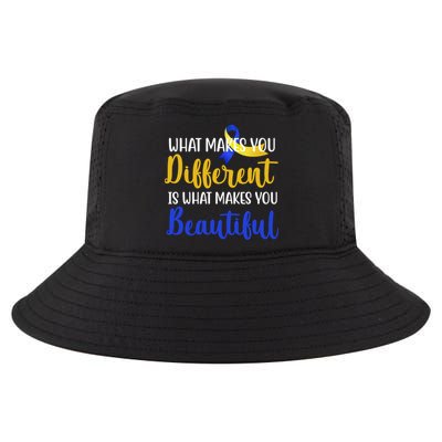 What Makes You Different Is What Makes You Beautiful Down Syndrome Cool Comfort Performance Bucket Hat