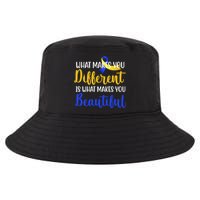 What Makes You Different Is What Makes You Beautiful Down Syndrome Cool Comfort Performance Bucket Hat