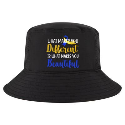 What Makes You Different Is What Makes You Beautiful Down Syndrome Cool Comfort Performance Bucket Hat