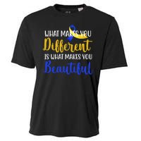 What Makes You Different Is What Makes You Beautiful Down Syndrome Cooling Performance Crew T-Shirt