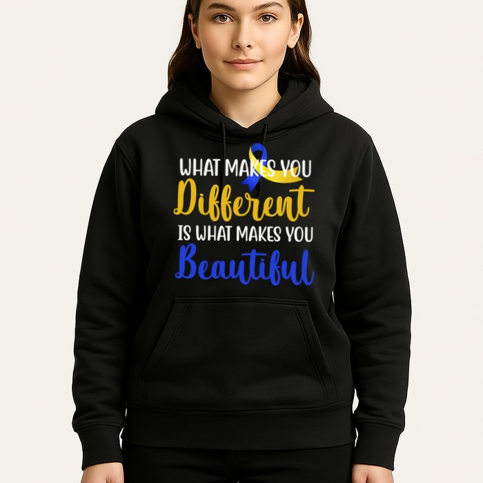 What Makes You Different Is What Makes You Beautiful Down Syndrome Hoodie