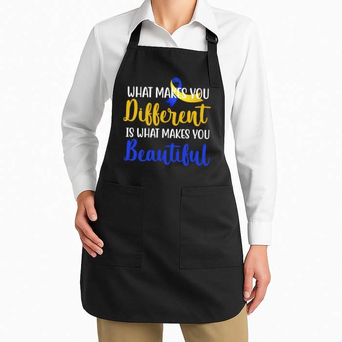 What Makes You Different Is What Makes You Beautiful Down Syndrome Apron