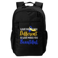 What Makes You Different Is What Makes You Beautiful Down Syndrome Backpack