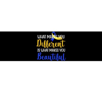 What Makes You Different Is What Makes You Beautiful Down Syndrome Bumper Sticker