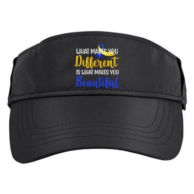 What Makes You Different Is What Makes You Beautiful Down Syndrome Adult Drive Performance Visor
