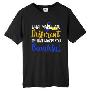 What Makes You Different Is What Makes You Beautiful Down Syndrome Tall Fusion ChromaSoft Performance T-Shirt