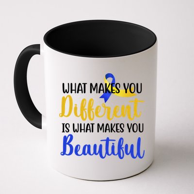 What Makes You Different Is What Makes You Beautiful Down Syndrome Mug